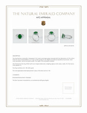 Emerald Ring 2.54 Ct., 18K White Gold Appraisal