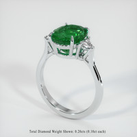 Emerald Ring 2.54 Ct., 18K White Gold Preview