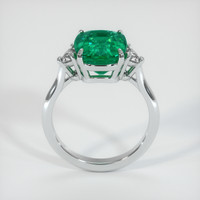 3.30 Ct. Emerald Ring, 18K White Gold 3