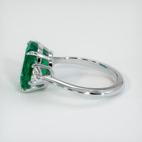 3.30 Ct. Emerald Ring, 18K White Gold 4