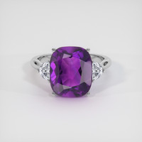 4.86 Ct. Gemstone Ring, 18K White Gold 1