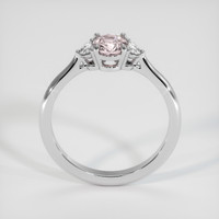 1.08 Ct. Pink Sapphire Ring, 18K White Gold 3
