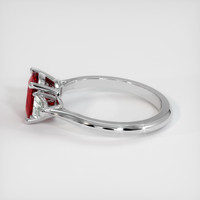 1.19 Ct. Ruby Ring, 18K White Gold 4