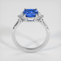 2.85 Ct. Blue Sapphire Ring, 18K White Gold 3
