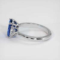 2.85 Ct. Blue Sapphire Ring, 18K White Gold 4