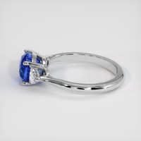 2.69 Ct. Blue Sapphire Ring, 18K White Gold 4