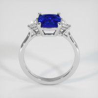 2.52 Ct. Blue Sapphire Ring, 18K White Gold 3