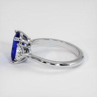 2.52 Ct. Blue Sapphire Ring, 18K White Gold 4