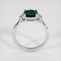 2.10 Ct. Bluish Green Sapphire Ring, 18K White Gold 3