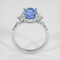 4.09 Ct. Blue Sapphire Ring, 18K White Gold 3