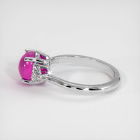 2.85 Ct. Pink Sapphire Ring, 18K White Gold 4