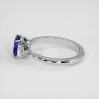 1.34 Ct. Blue Sapphire Ring, 18K White Gold 4
