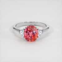 2.04 Ct. Sapphire Ring, 18K White Gold 1