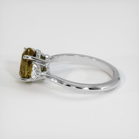 2.58 Ct. Sapphire Ring, 18K White Gold 4
