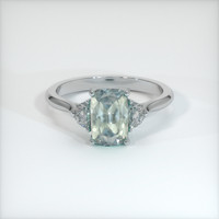 1.76 Ct. Sapphire Ring, 18K White Gold 1