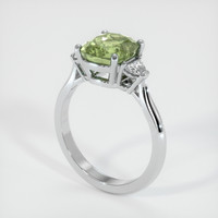 2.88 Ct. Sapphire Ring, 18K White Gold 2