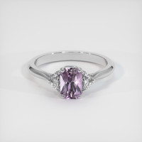 0.79 Ct. Sapphire Ring, 18K White Gold 1