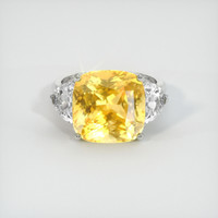 10.02 Ct. Sapphire Ring, 18K White Gold 1