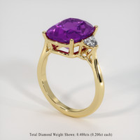 4.86 Ct. Gemstone Ring, 14K White & Yellow 2