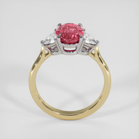 2.09 Ct. Padparadscha Sapphire Ring, 14K White & Yellow 3