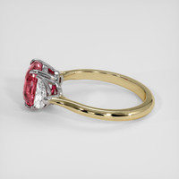 2.09 Ct. Padparadscha Sapphire Ring, 14K White & Yellow 4