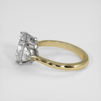 5.56 Ct. White Sapphire Ring, 14K White & Yellow 4