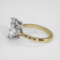 7.77 Ct. White Sapphire Ring, 14K White & Yellow 4