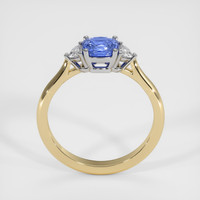1.31 Ct. Blue Sapphire Ring, 14K White & Yellow 3