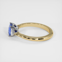 1.31 Ct. Blue Sapphire Ring, 14K White & Yellow 4