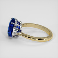 6.08 Ct. Blue Sapphire Ring, 14K White & Yellow 4