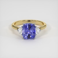 3.00 Ct. Color Change Sapphire Ring, 18K White & Yellow 1
