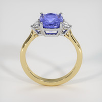 3.00 Ct. Color Change Sapphire Ring, 18K White & Yellow 3