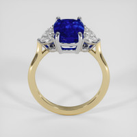 3.99 Ct. Blue Sapphire Ring, 18K White & Yellow 3