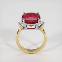 10.46 Ct. Ruby Ring, 18K White & Yellow 3