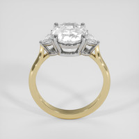 5.56 Ct. White Sapphire Ring, 18K White & Yellow 3