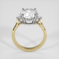 7.77 Ct. White Sapphire Ring, 18K White & Yellow 3