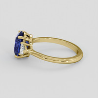 2.50 Ct. Blue Sapphire Ring, 10K Yellow Gold 4