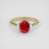 3.27 Ct. Ruby Ring, 10K Yellow Gold 1