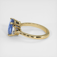 4.00 Ct. Blue Sapphire Ring, 10K Yellow Gold 4