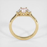 1.35 Ct. Peach Sapphire Ring, 10K Yellow Gold 3