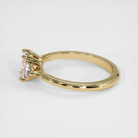 1.35 Ct. Peach Sapphire Ring, 10K Yellow Gold 4