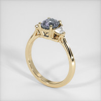 1.26 Ct. Bi Color Sapphire Ring, 14K Yellow Gold 2