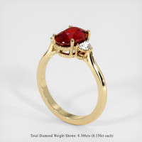 Ruby Ring 2.50 Ct., 14K Yellow Gold Preview