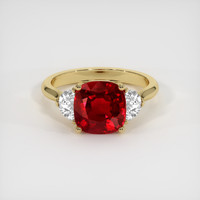 2.92 Ct. Ruby Ring, 14K Yellow Gold 1