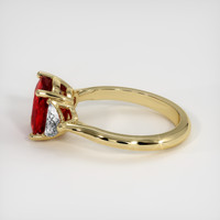 2.92 Ct. Ruby Ring, 14K Yellow Gold 4