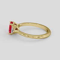 1.03 Ct. Ruby Ring, 14K Yellow Gold 4