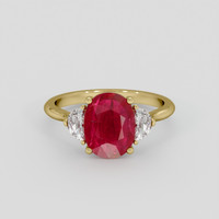 1.91 Ct. Ruby Ring, 14K Yellow Gold 1