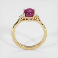 2.61 Ct. Pinkish Red Ruby Ring, 14K Yellow Gold 3