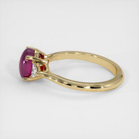 2.61 Ct. Pinkish Red Ruby Ring, 14K Yellow Gold 4