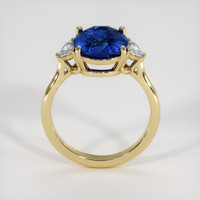 4.03 Ct. Blue Sapphire Ring, 14K Yellow Gold 3